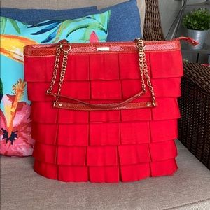 Kate Spade Pleated/Ruffle Shoulder Handbag/Purse